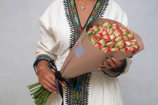 Pink and White Roses